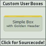 Simple Box with Gold Header