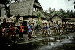 Procession with offrands in Bali before cermony. by FEB43
