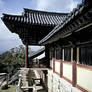 Korea buddhist temple in autumn