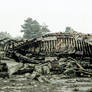 France Normandy seaside abandoned boat