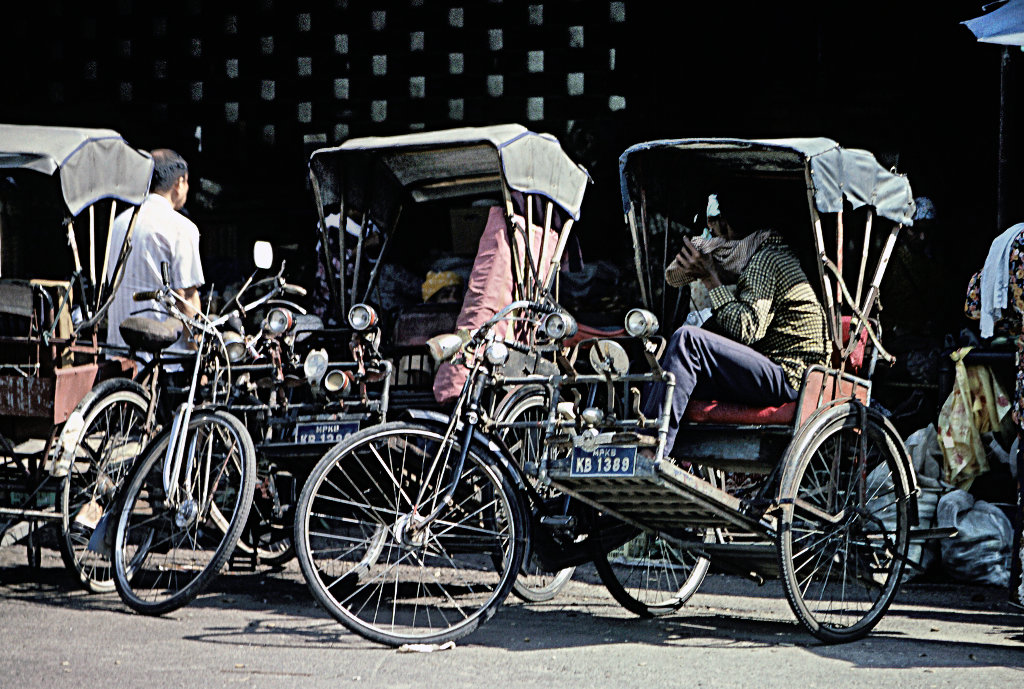 Malaysia city life rickshaws by FEB43 on DeviantArt