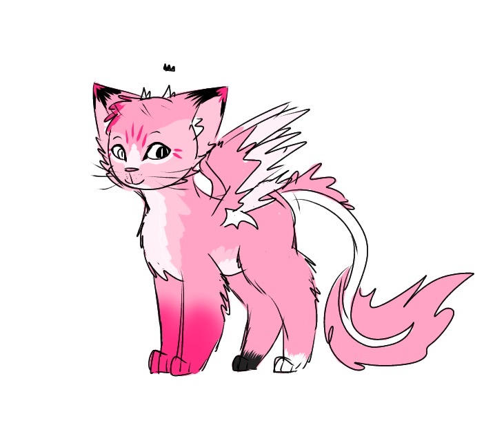 Pinks cat form by PinkPrincessSophia on DeviantArt