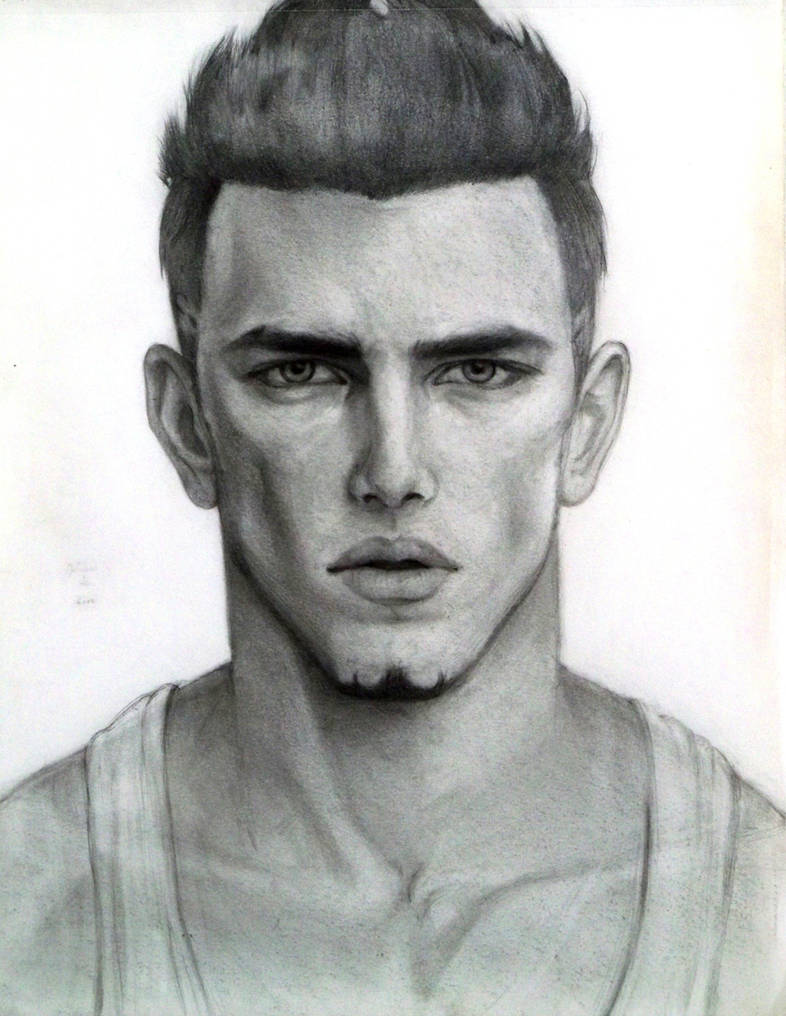 Male Face Sketch by jjcu on DeviantArt