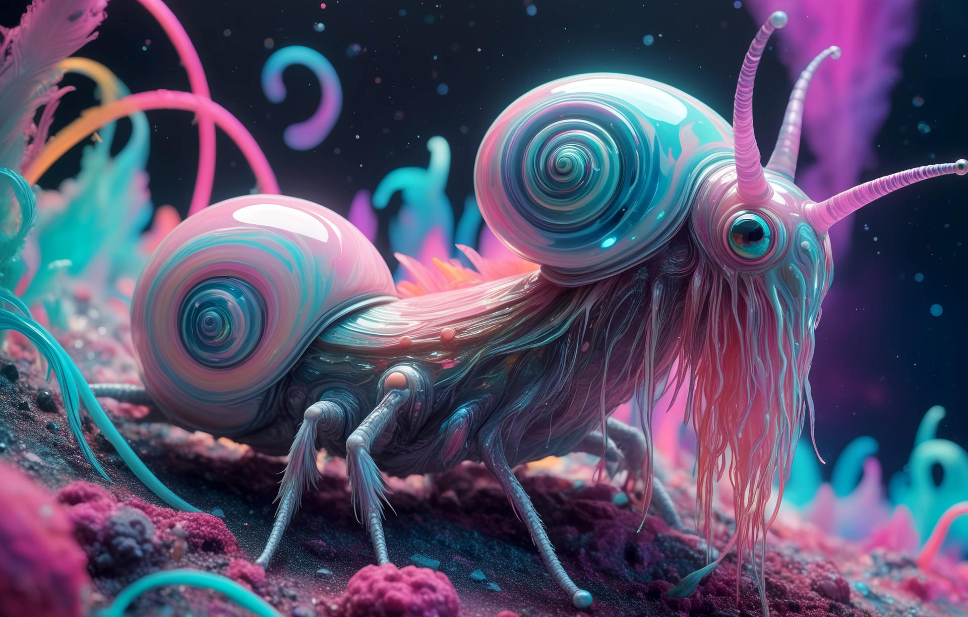 Shell Alien Double Shell Alien Snail by Necr0x0Der on DeviantArt
