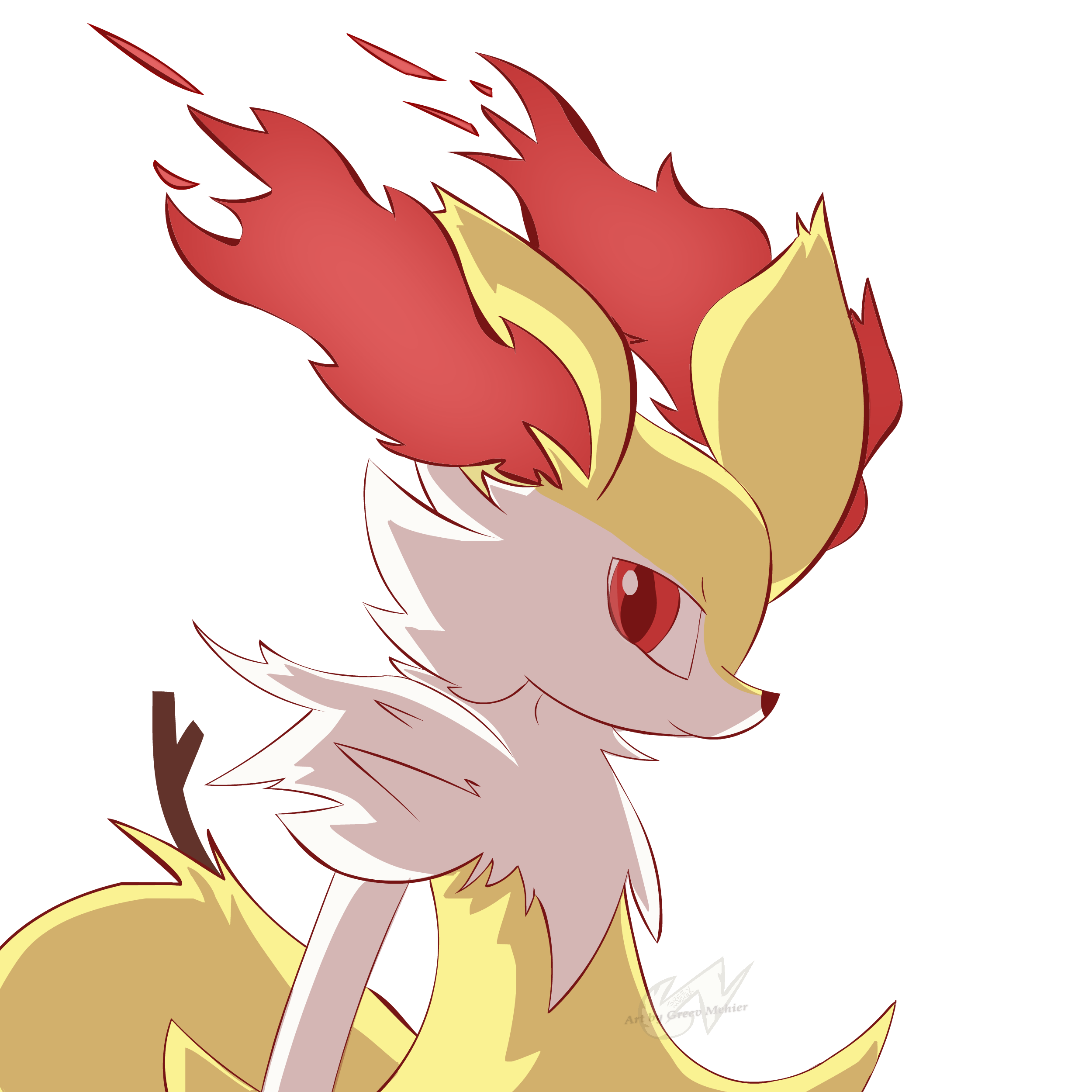 Bransect Pokemon POKEMON - Braixen by LnMooNique on DeviantArt
