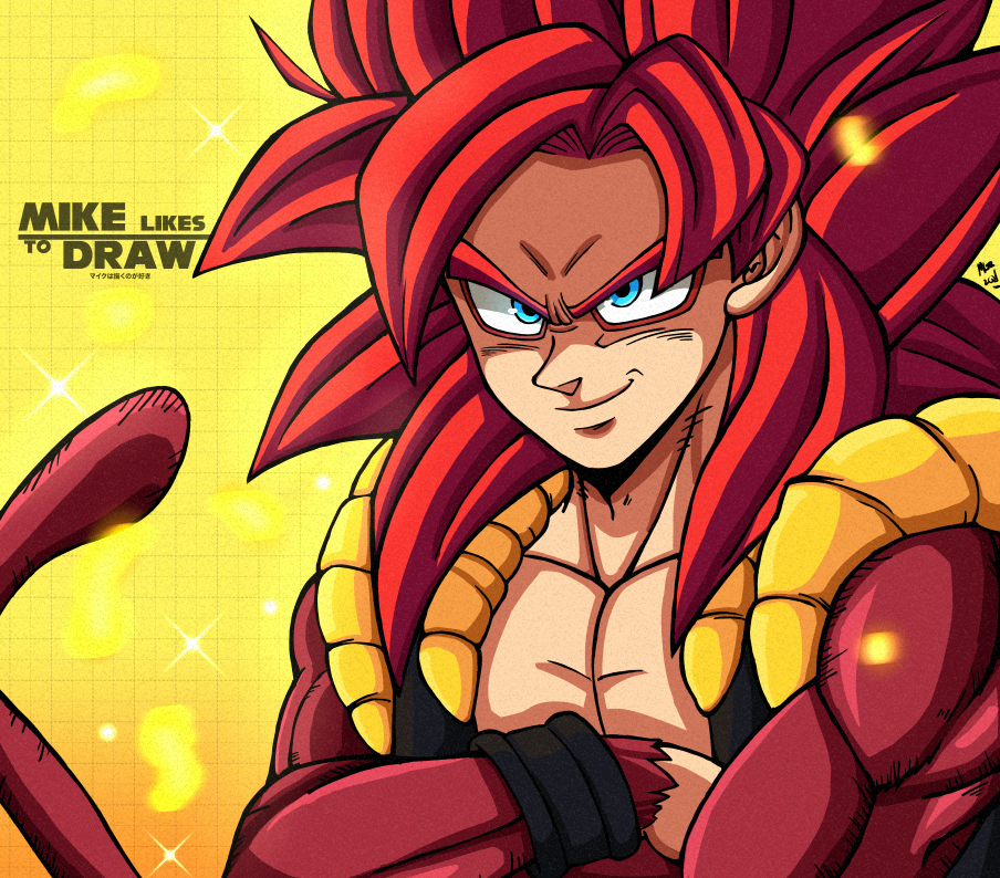 Pixilart - Gogeta ssj4 colored by ItsTheMan