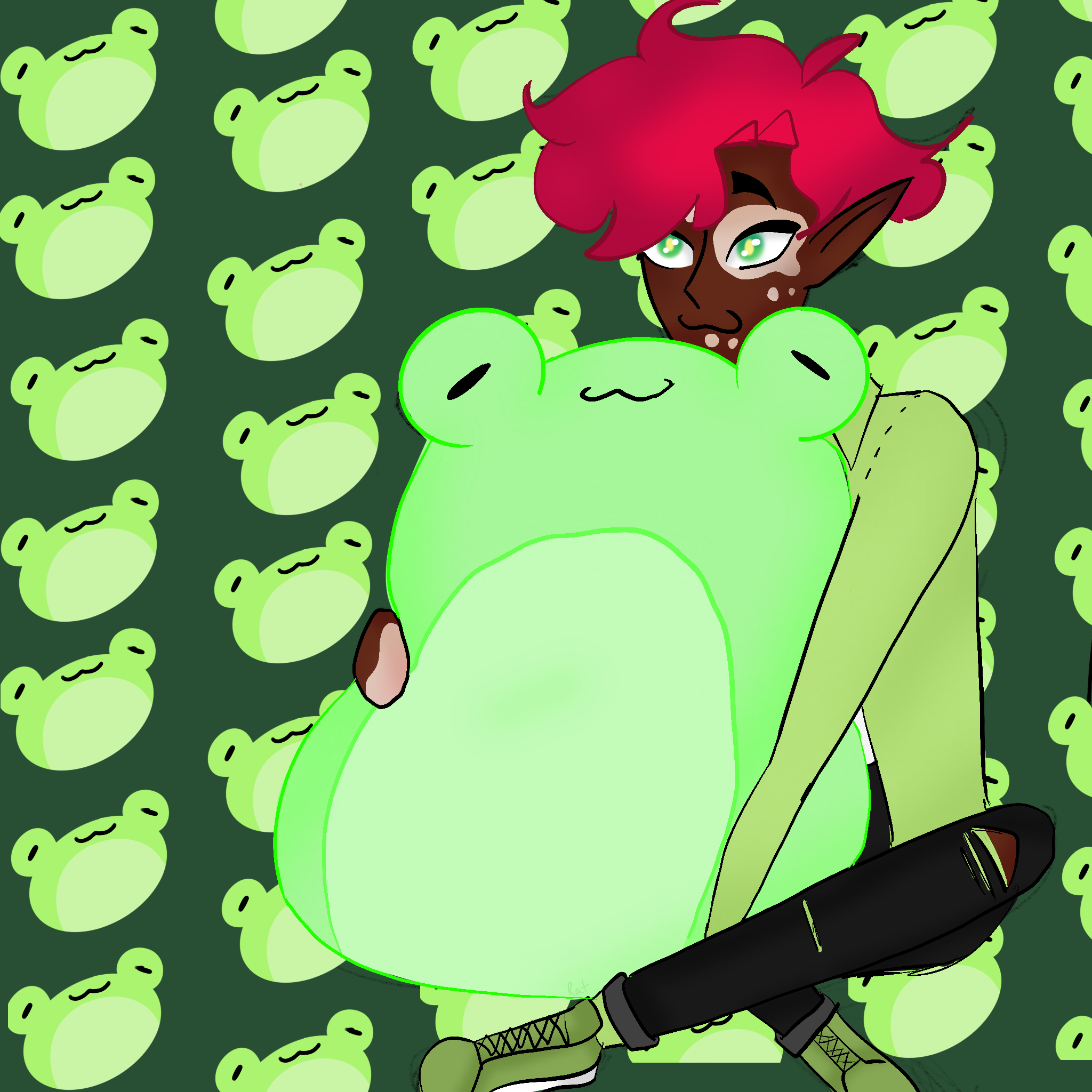Humanized Frog Happy Frog Person by TheOneKidInTheCorner on DeviantArt