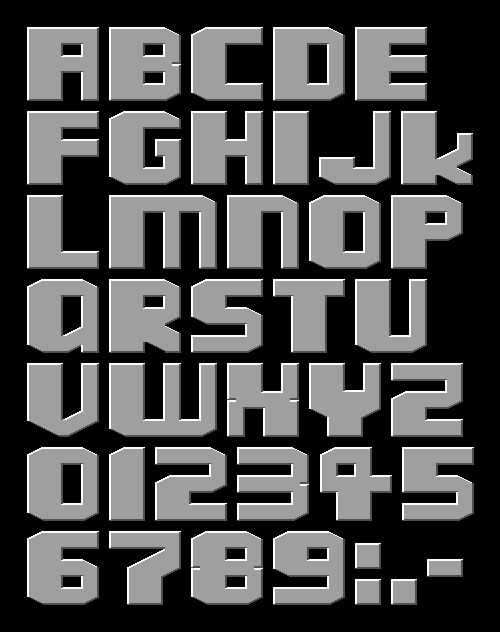 Braybrook font sprite sheet by mazeon on DeviantArt