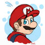 Sketch - Blushing Mario