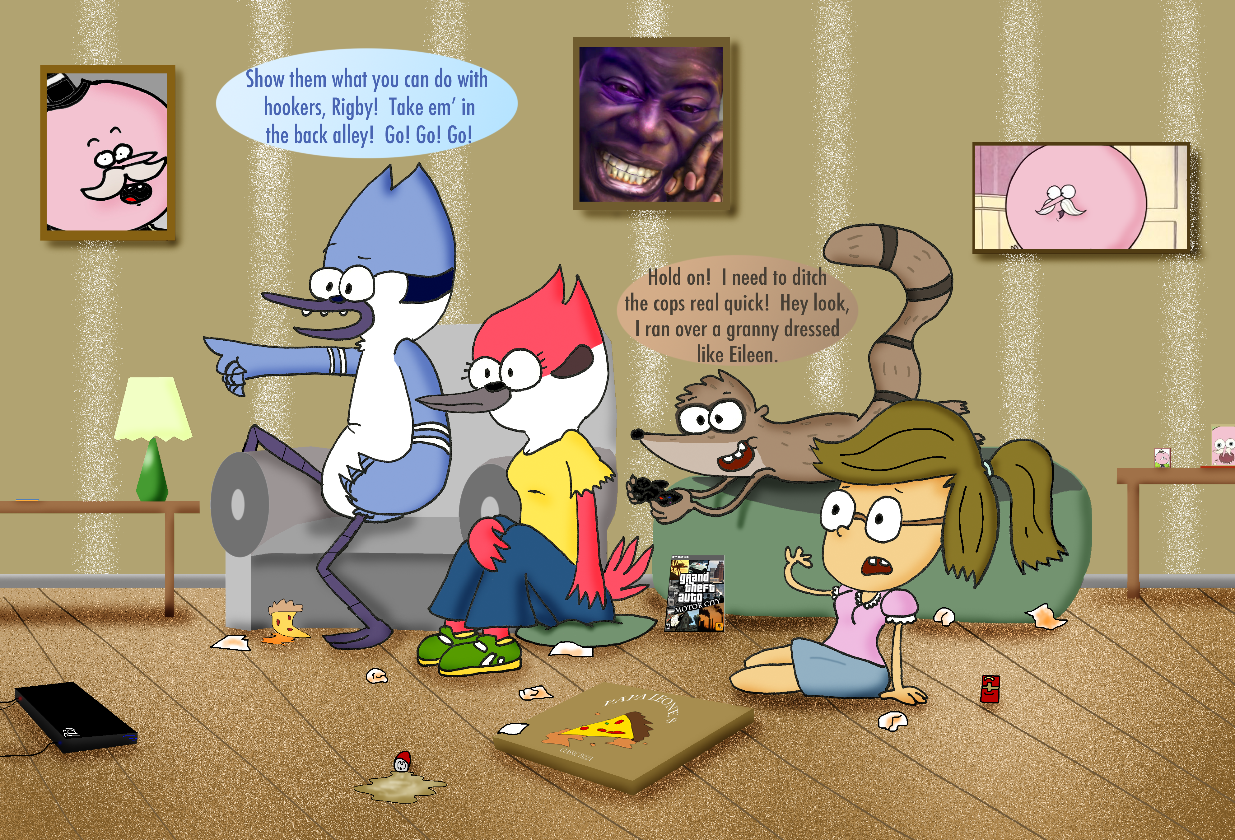 Regular Show Game Night by AJMSTUDIOS on DeviantArt