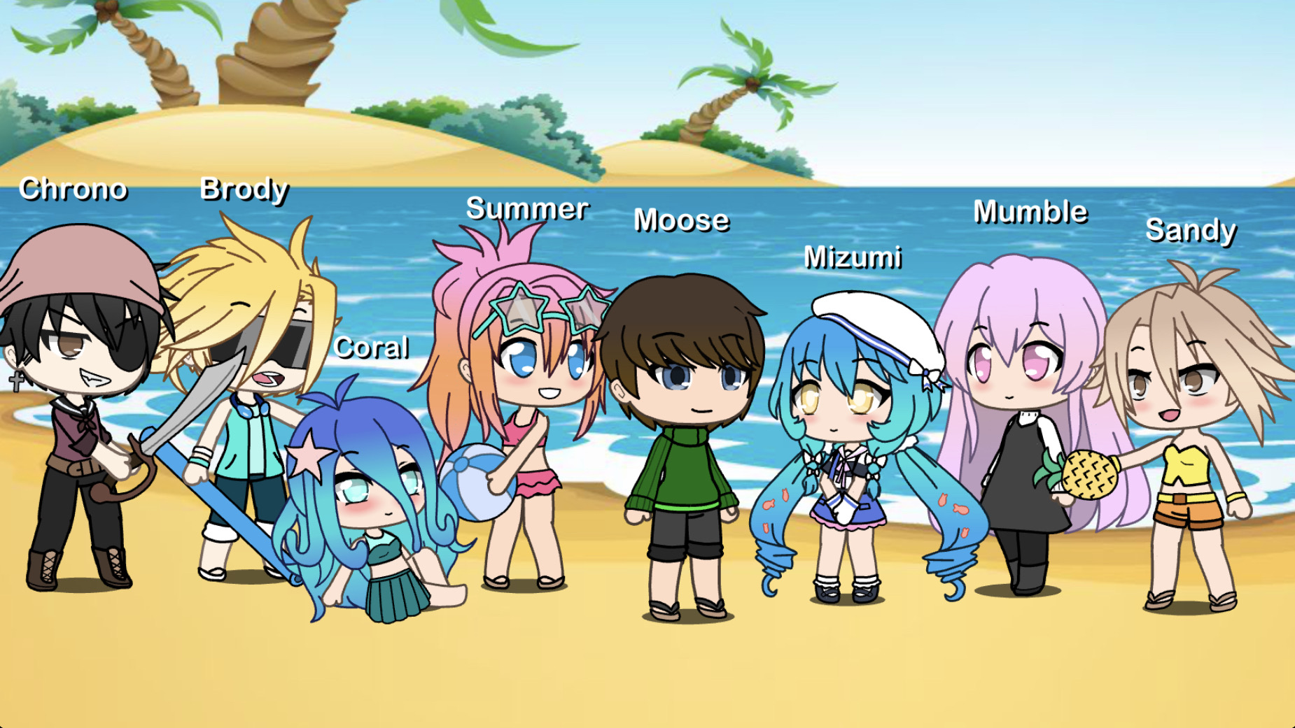 Gacha Life Beach Background by Chiquiyo on DeviantArt