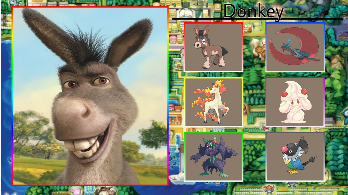 Donkey Roster Donkey Pokemon Team by Spiderman0000 on DeviantArt