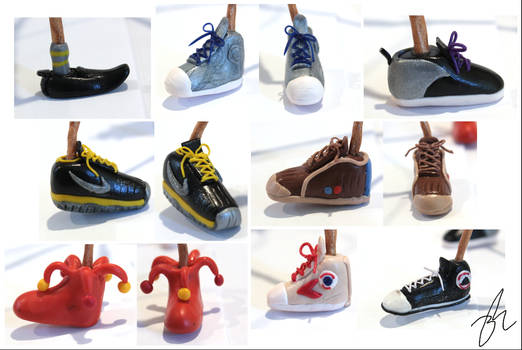 Polymer Clay Shoes - Mix