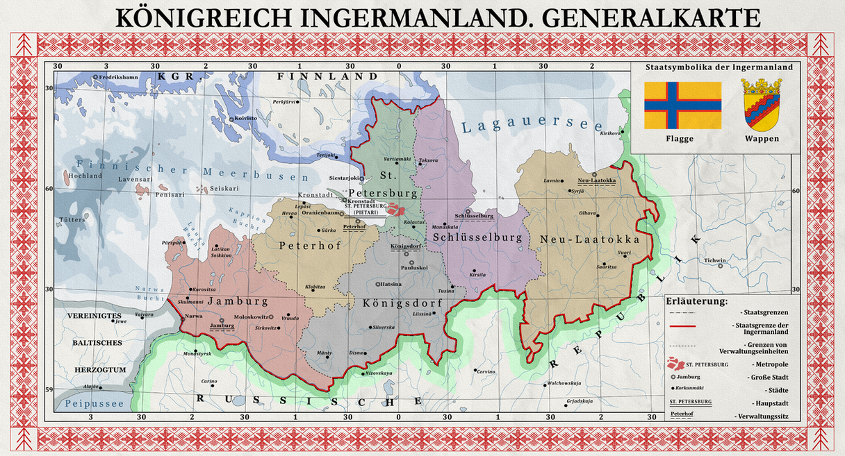 Ingermanson Maps Map of Ingermanland (Kaiserreich) by FalcoHumaniora21 on DeviantArt