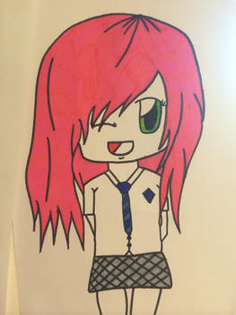 Chibi Middle School Girl