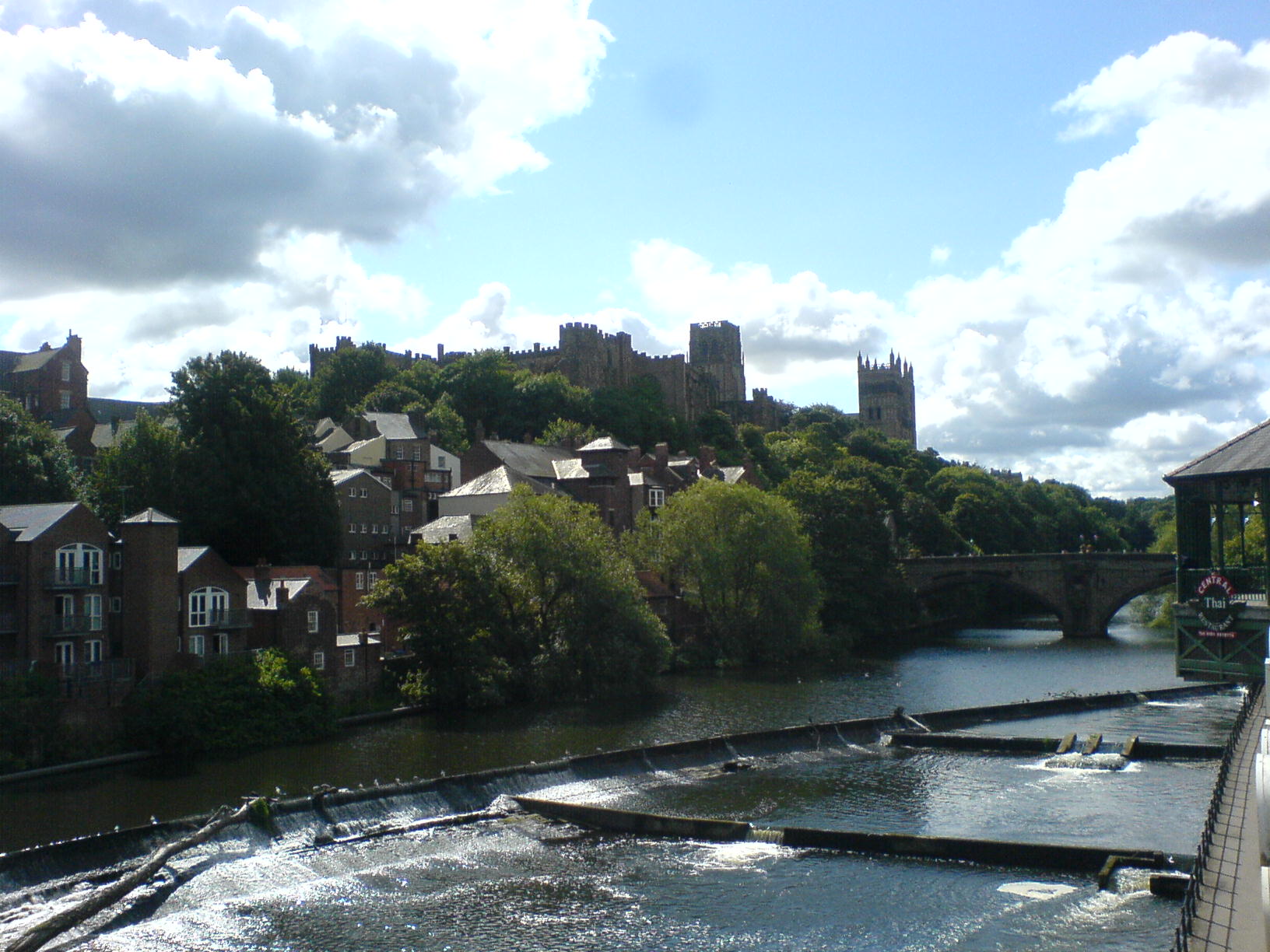 Castle,bridge and river.