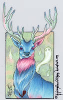 Souless Deer ATC by AndromedasWitchery