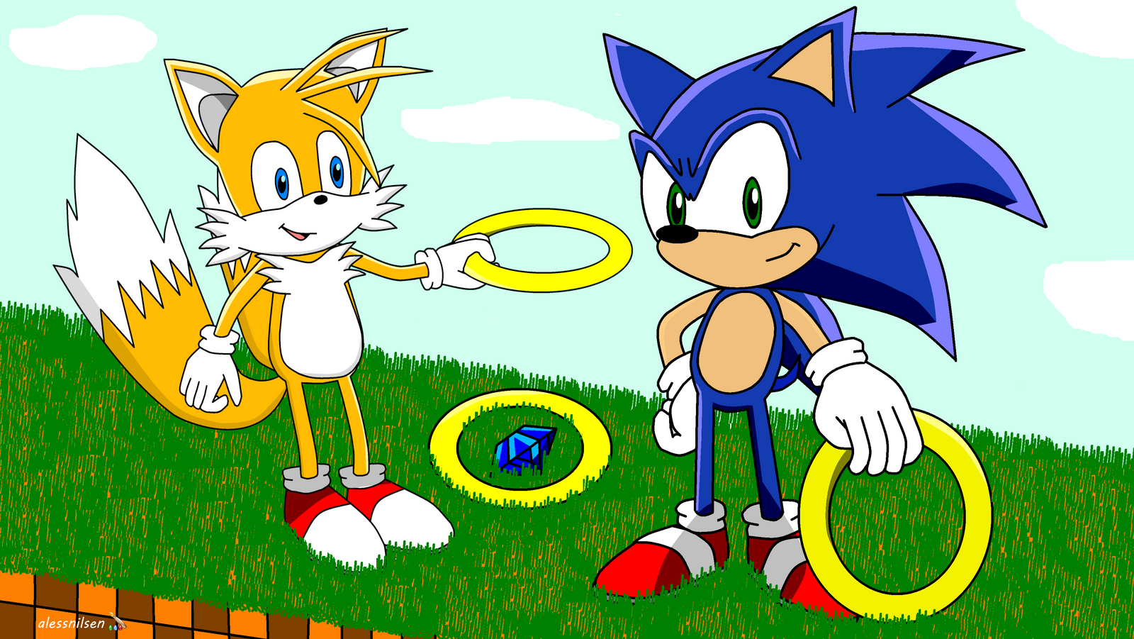 Sonic And Tails By Alessnilsen On Deviantart