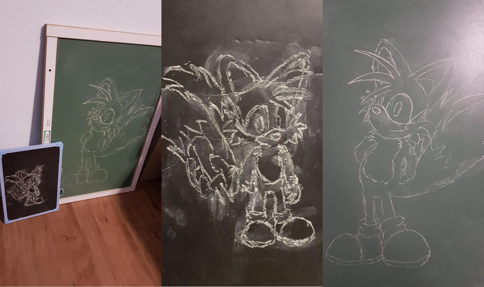 Double Tails On The Blackboard By Alessnilsen On Deviantart