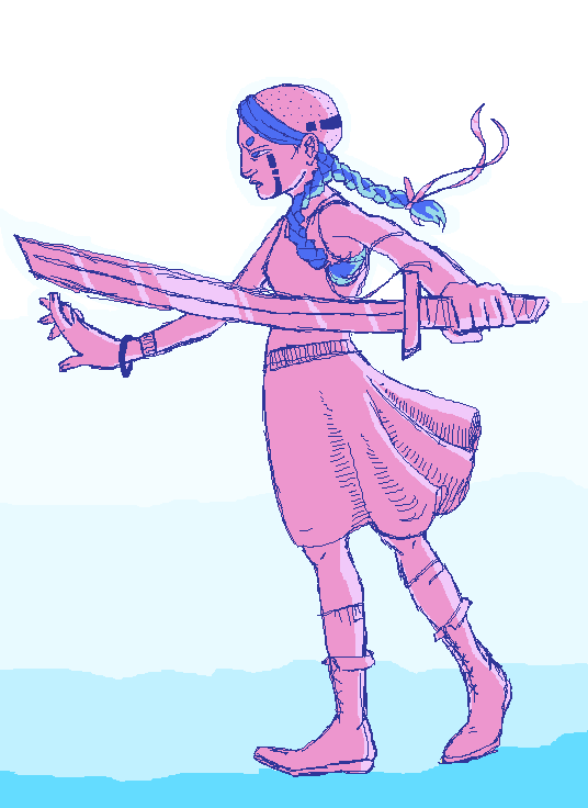 a girl and her sword