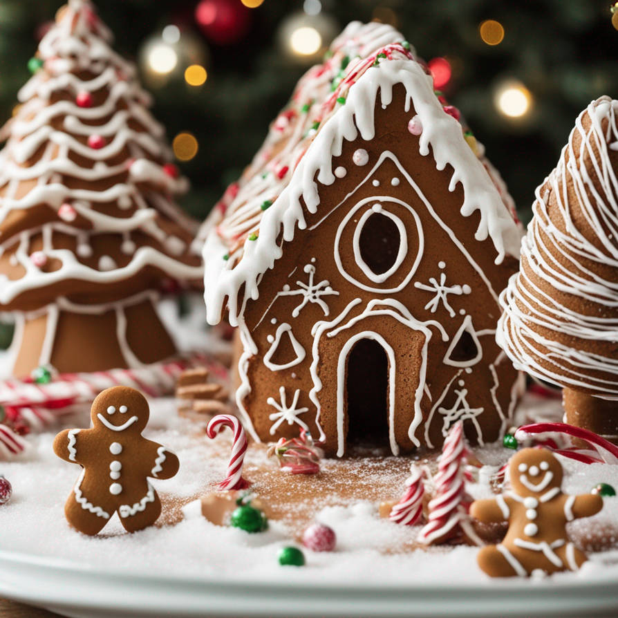 gingerbread and gingerbread house by JesseDman232 on DeviantArt