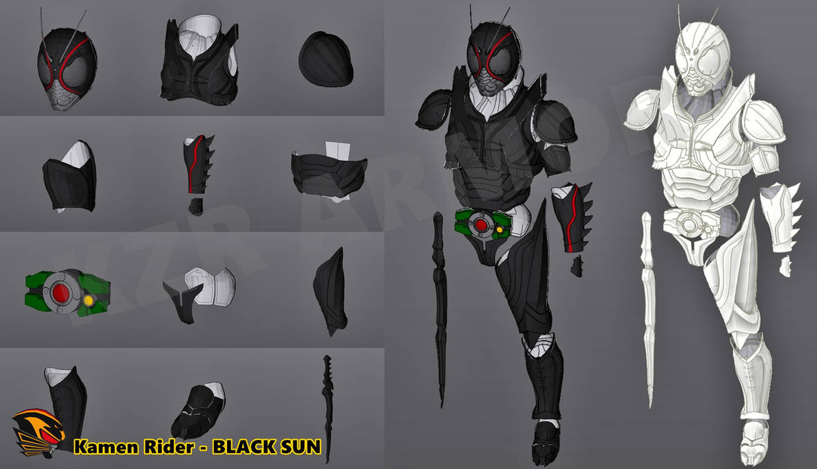 Kamen Rider - BLACK SUN 3D - Pepakura Foam Pattern by ryankenzure on ...