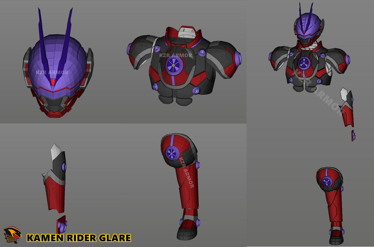 Pepakura Kamen Rider Glare - PDO Foam Pattern by ryankenzure on DeviantArt