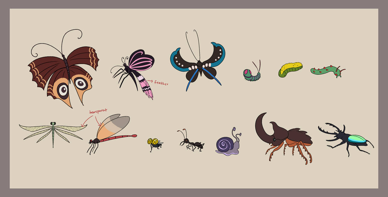 Insect Designs Concepts by MoonstoneSaga on DeviantArt