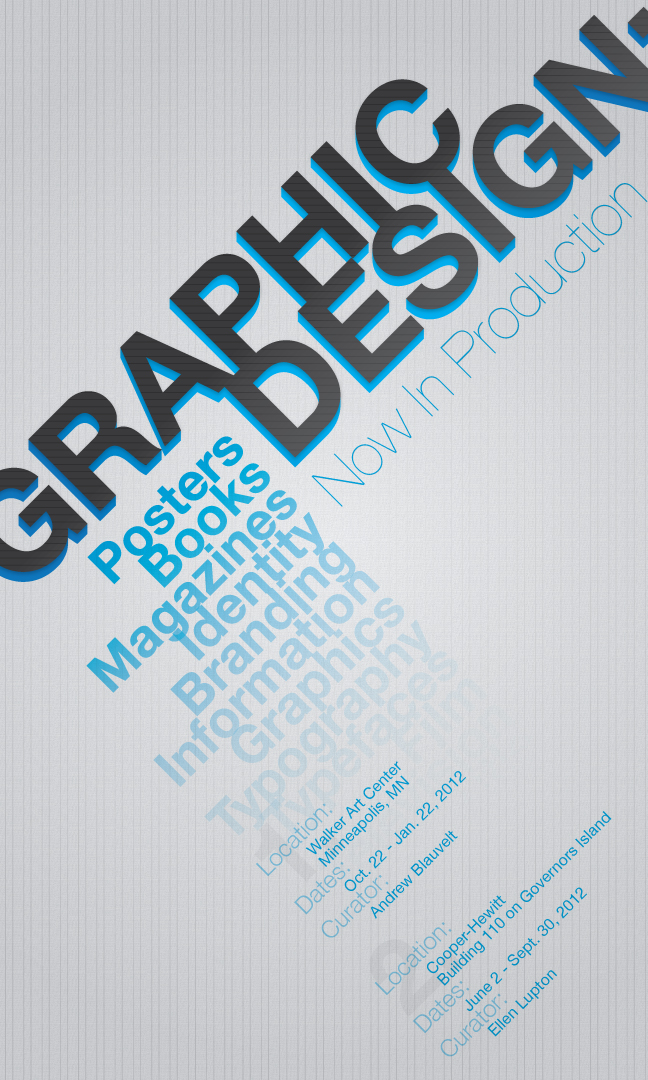 Graphic Design: Now in Production Poster