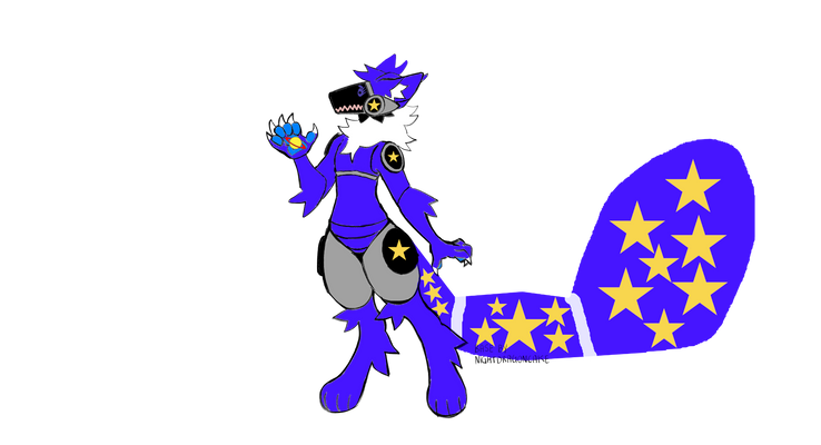 Penelope the space loving Protogen