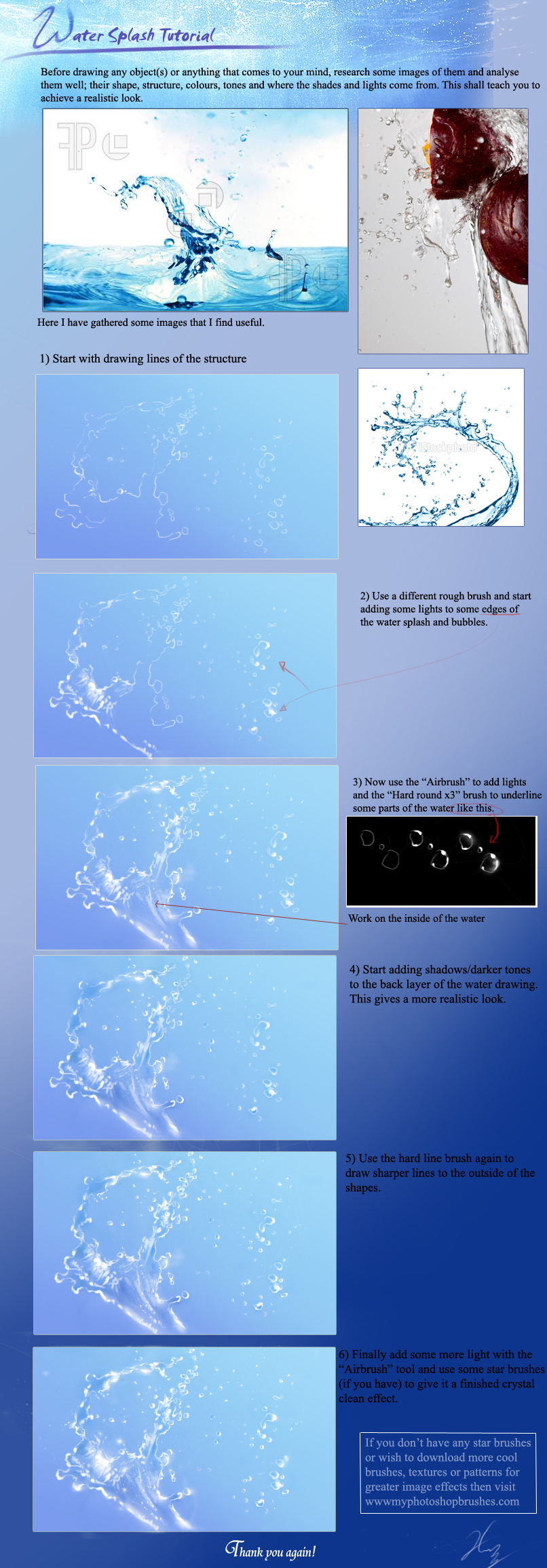 water splash tutorial