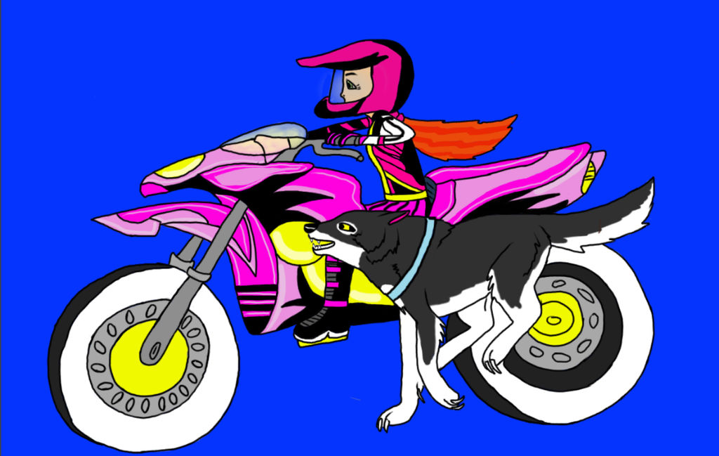 Girl Riding With Her Wolf by millienne18 on DeviantArt