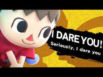 I Dare You Super Smash Bros. Villager Title Card