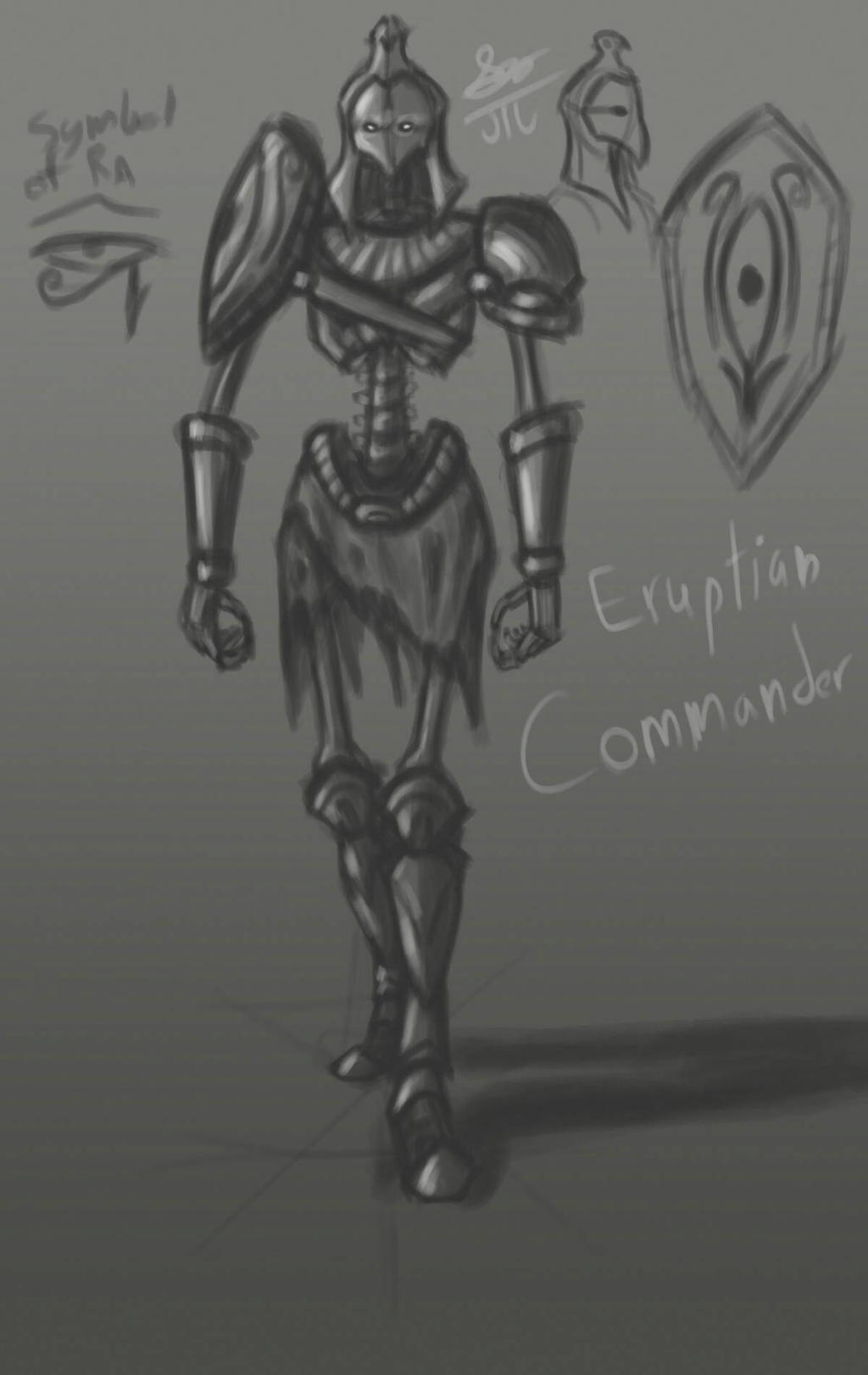 Salvation Concept Sketch-Eruptian Commander