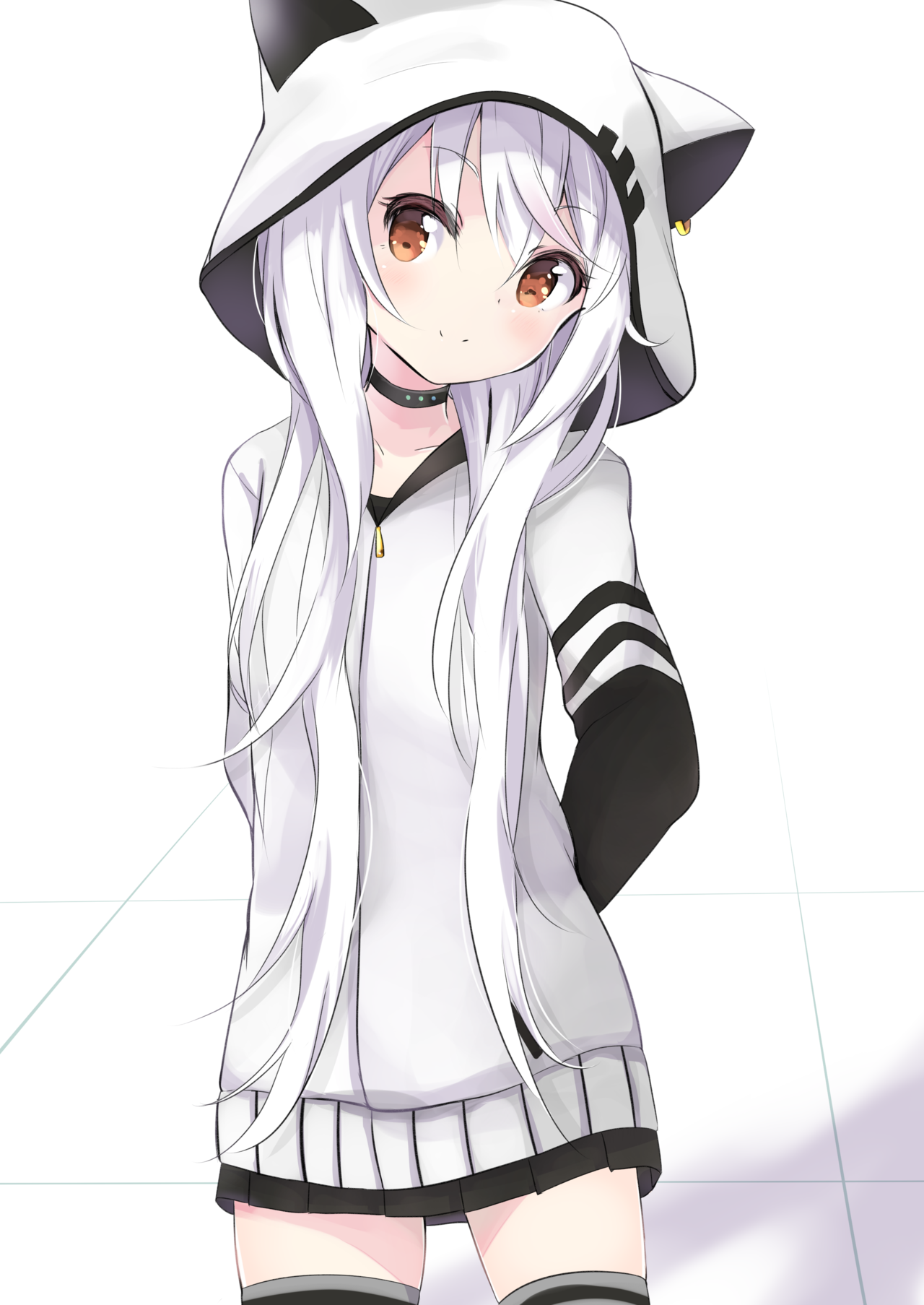 White-cute anime wolf girl by S5kye on DeviantArt