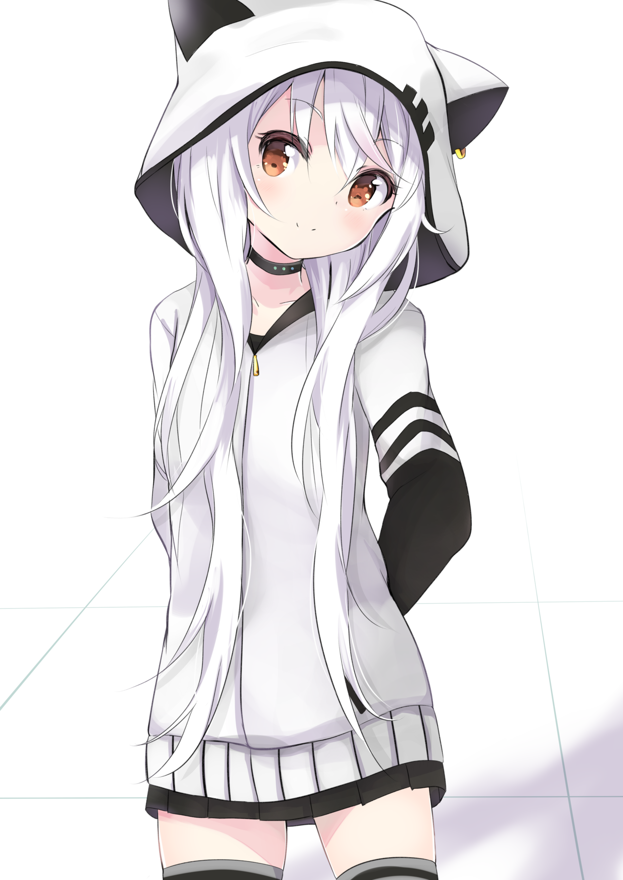 White-cute anime wolf girl by S5kye on DeviantArt White-cute anime wolf girl by S5kye on DeviantArt