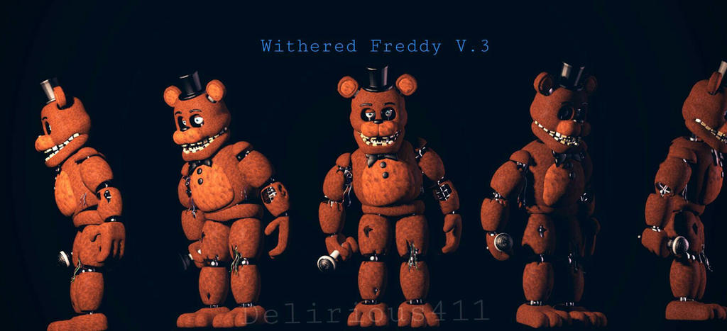 Withered Freddy v8 Model : r/fivenightsatfreddys