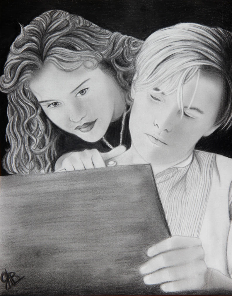The drawing scene Jack and Rose Titanic by GennyShelly98 on DeviantArt