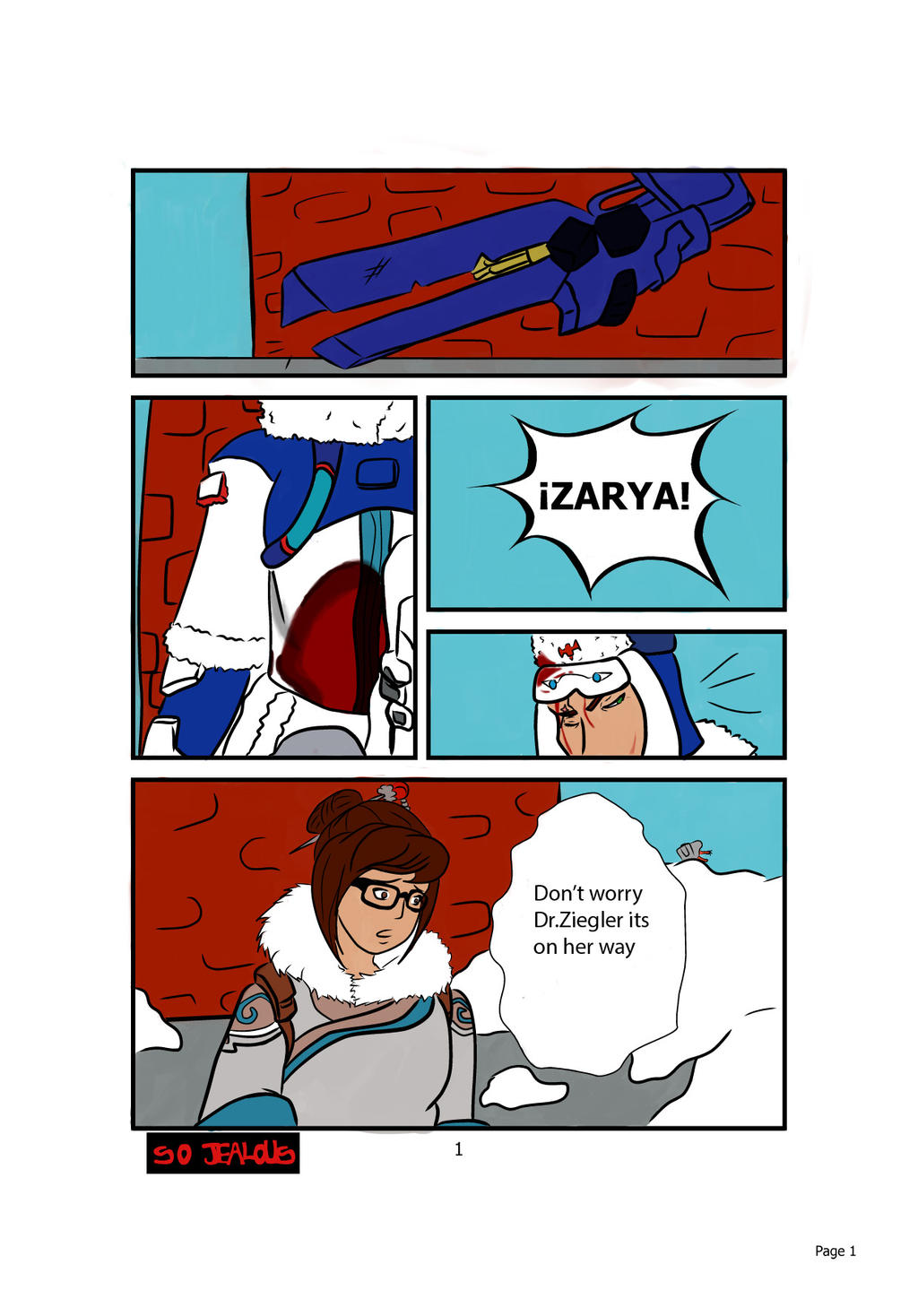 overwatch-mini comic(zarya x mei) pag 1/2