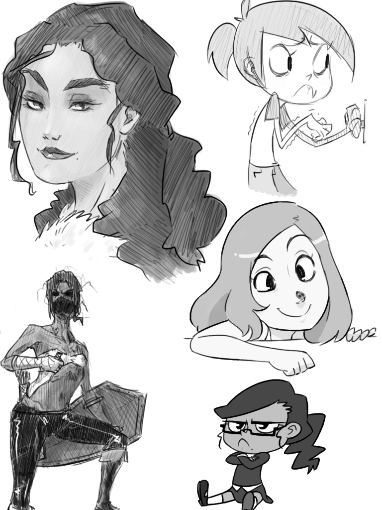 doodles of sketches