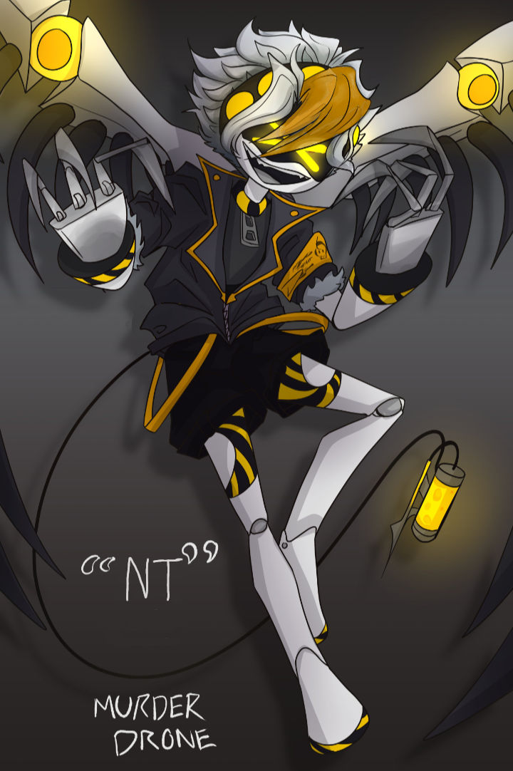 Murder Drone oc by NightThug on DeviantArt Murder Drone oc by NightThug on DeviantArt