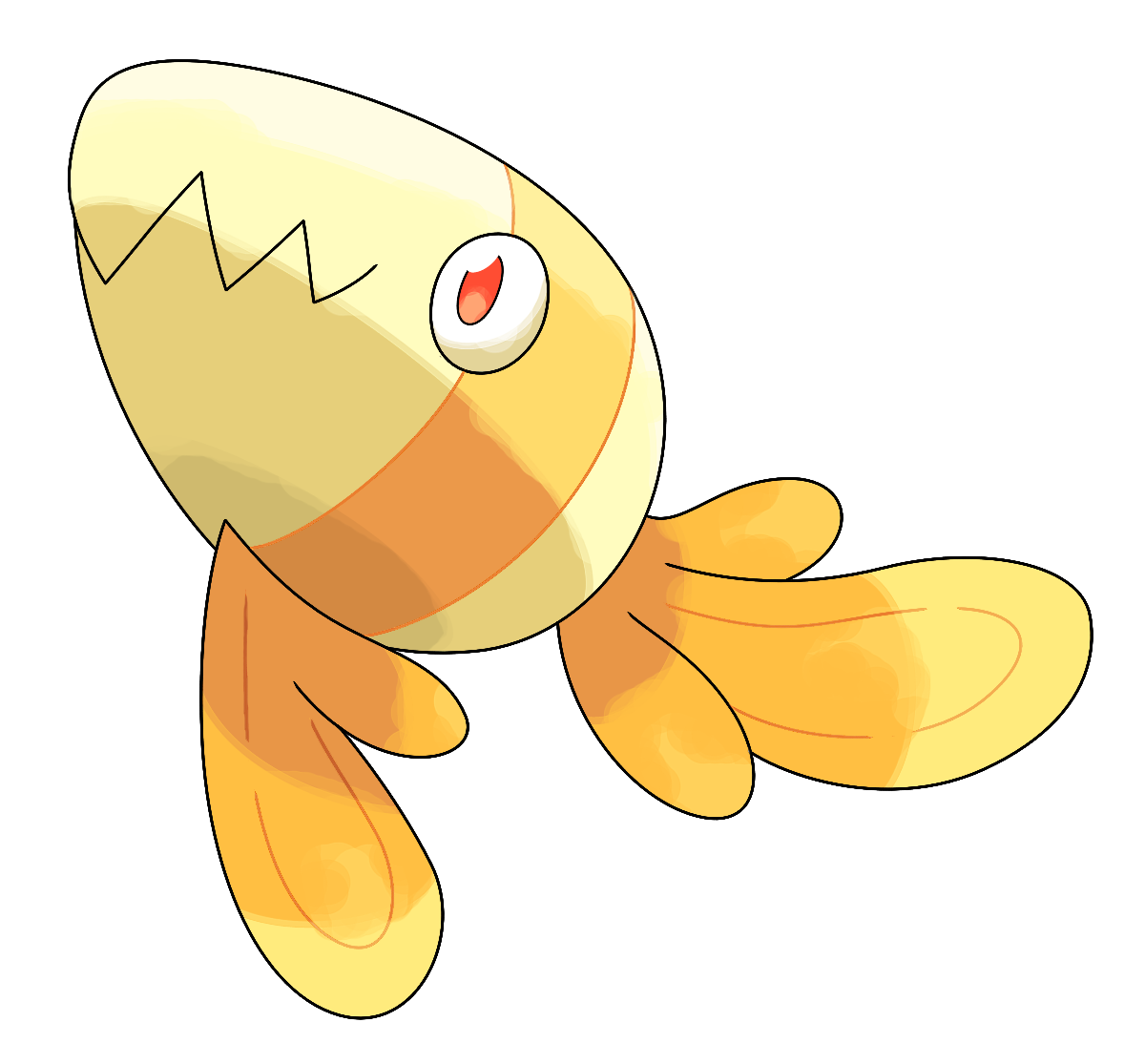 Tamagold, Egg Fish Fakemon by Smiley-Fakemon on DeviantArt
