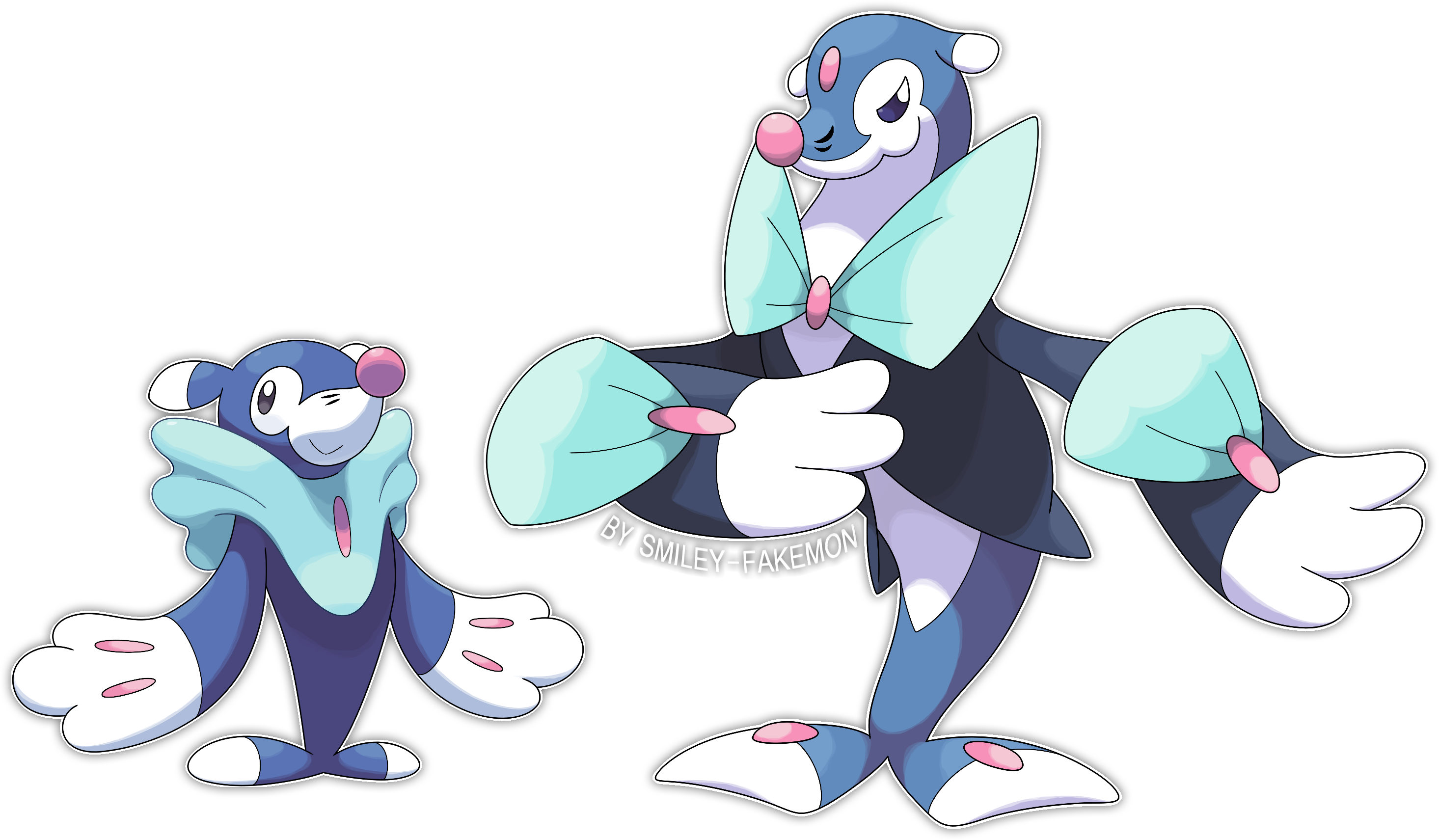 Popplio's (fake) Evolutions :D by Smiley-Fakemon on DeviantArt.