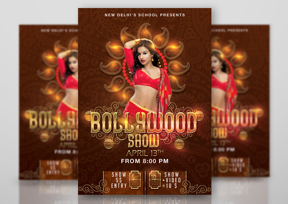 Bollywood Dancing School Show Flyer