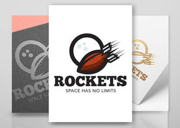 Logo football rockets by n2n44studio