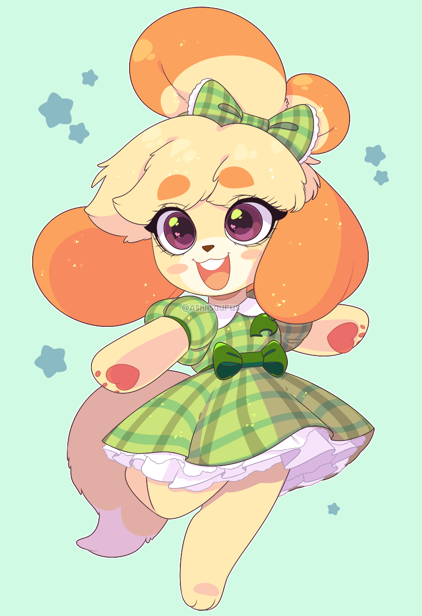 Animal Crossing: Happy B-day Isabelle! (Animated) by QueenAshi on