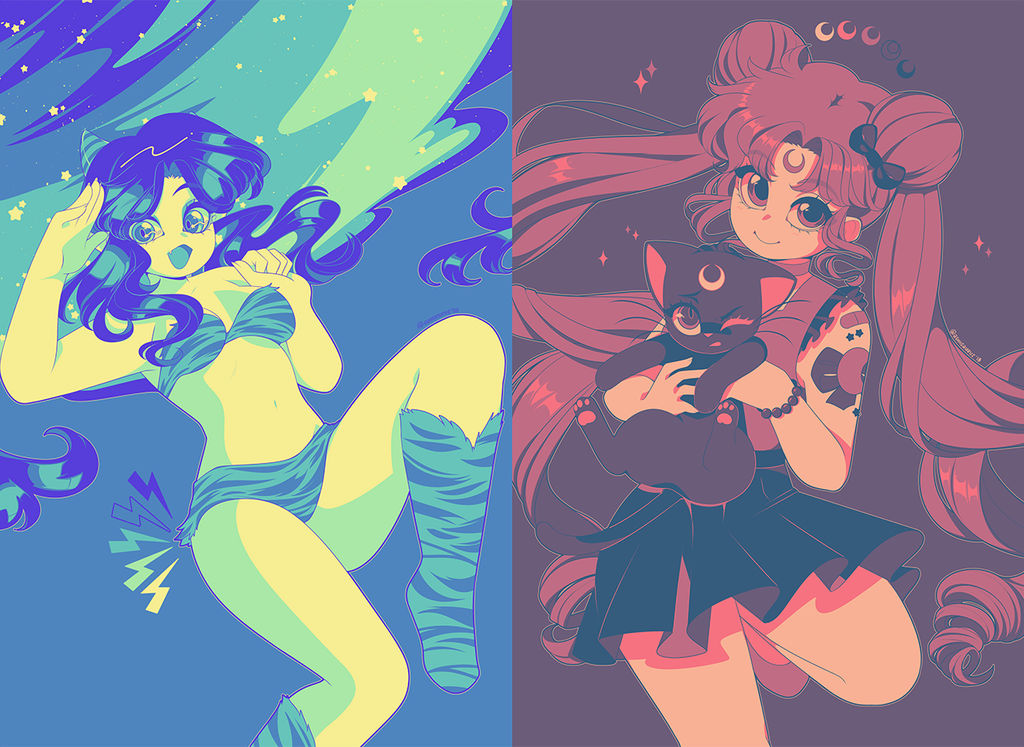 Color Palette Challenges: Sailor Moon and Lum