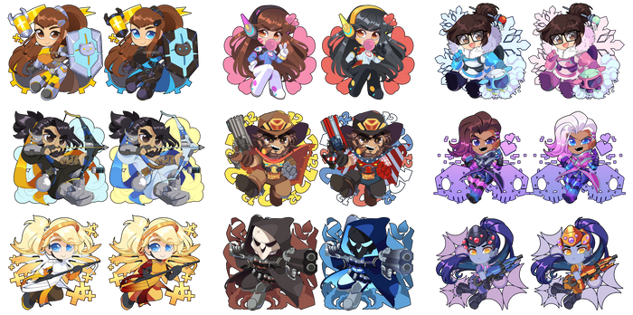 Overwatch: Chibiwatch Charm Set