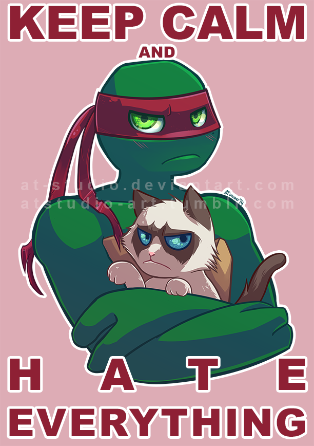 Grumpy Cat Rip Deviantart Grumpy Raph and Grumpy Cat by AT-Studio on DeviantArt