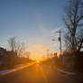 Towards the setting sun